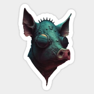 Industrial Swine - The Steampunk Pig Animal Sticker